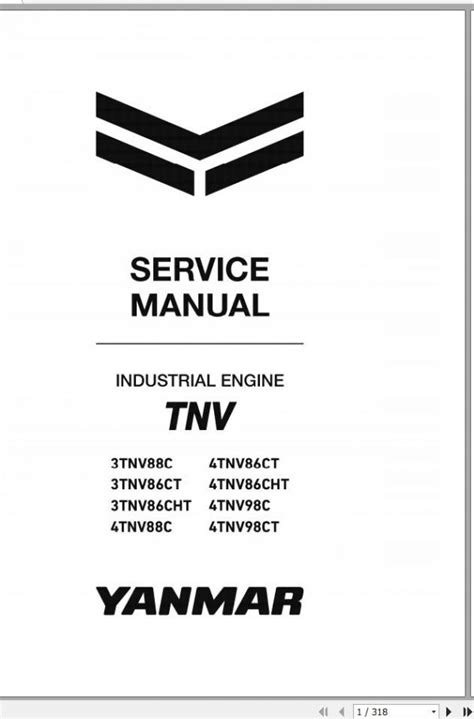 Yanmar Industrial Engines Tnv Series Tnv C Tnv Ct Service Manual