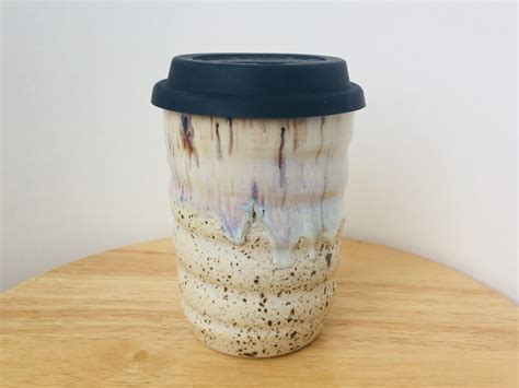 Twisty Travel Cup With Silicone Lid Travel Coffee Cup With | Etsy