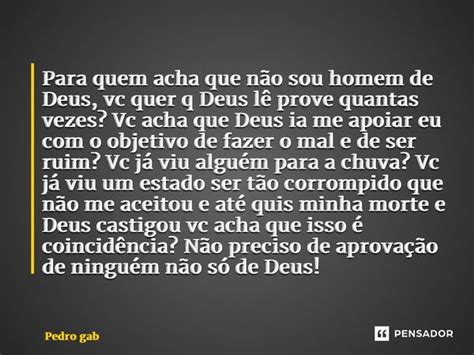 ⁠para Quem Acha Que Não Sou Homem De Pedro Gabriel Pensador