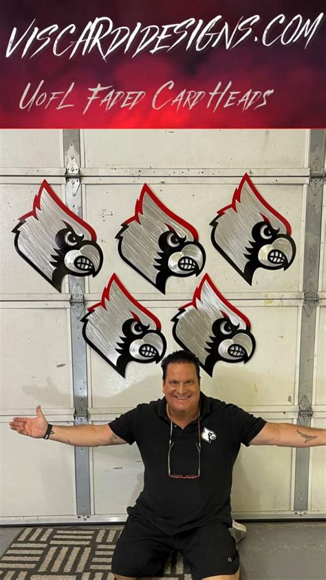 UofL Card Heads By Artist Tony Viscardi