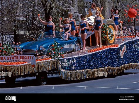 Florida Gold parade float Washington DC 1963 Stock Photo - Alamy