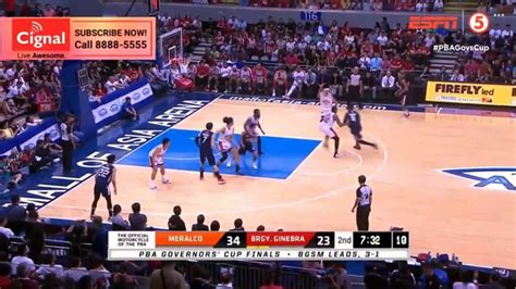 Ginebra Vs Meralco Nd Qtr Finals Game January Pba Gov