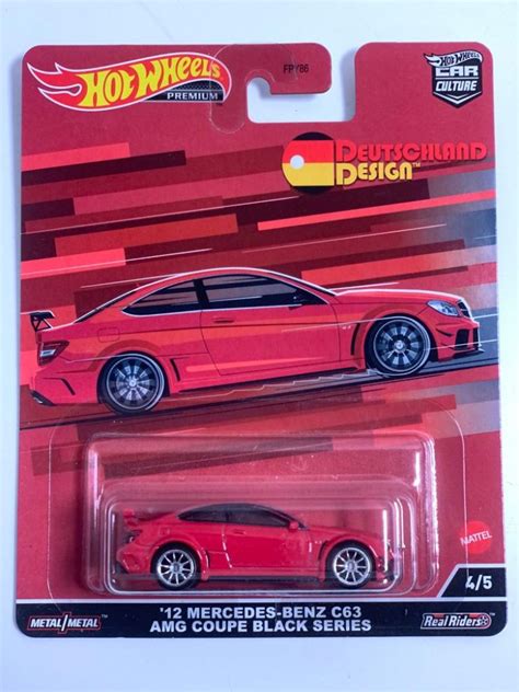 Hot Wheels 12 Mercedes Benz C63 AMG Coupe Black Series Card Variant FROM THE COLLECTION