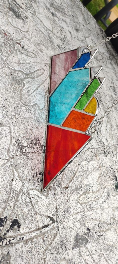 Misty Mountain Stained Glass Smoky Mountains Suncatcher Etsy