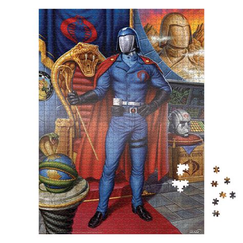 Gi Joe Puzzles Cobra Commander Puzzle Super7