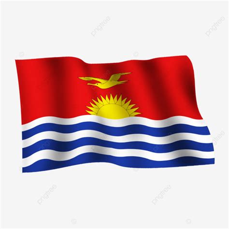 Kiribati Waving A Flag On Transparent Background Waving Flag Flag