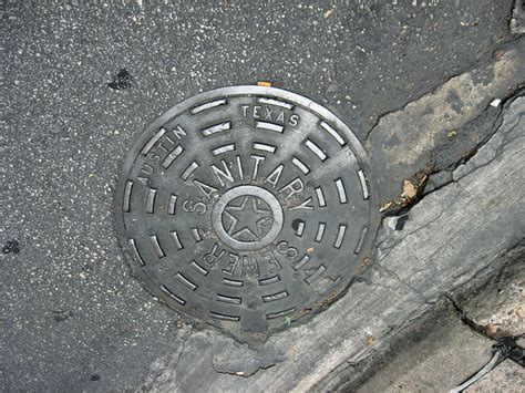 Austin Manhole Cover Sanitary Sewer Flickr Photo Sharing