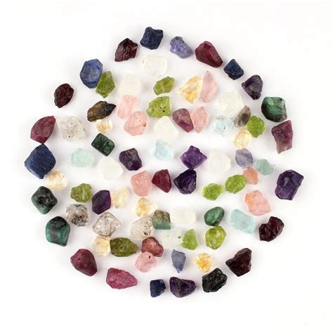 Natural Raw Rough Mixed Birthstone Loose Gemstones 8 12mm Etsy