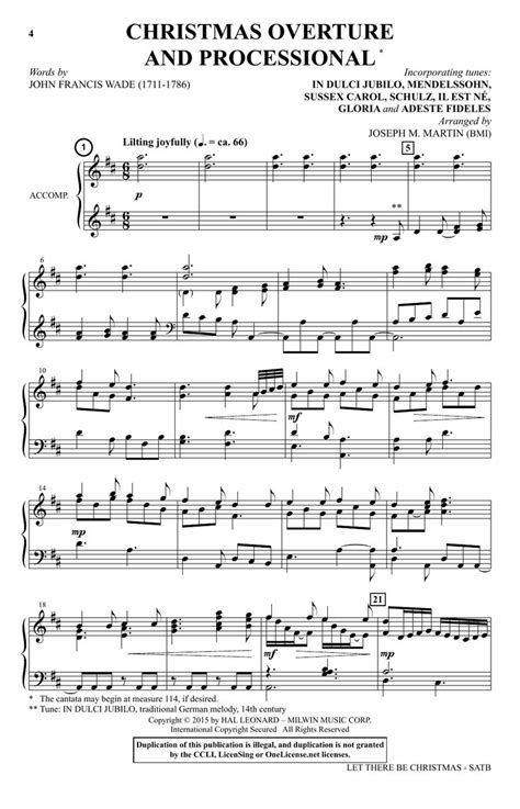 Joseph M. Martin Let There Be Christmas Sheet Music Notes, Chords ...