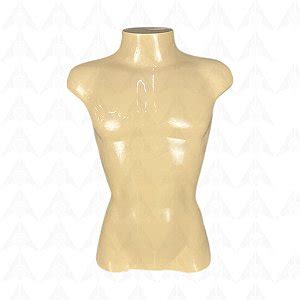 Manequim Plastico Masculino Busto Guia Da Loja