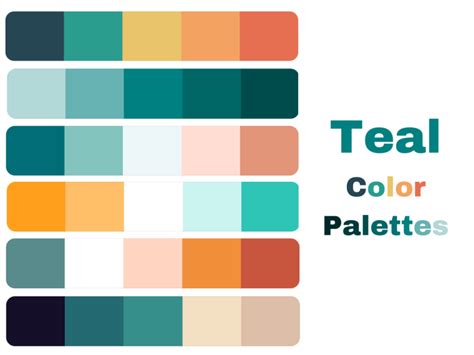 Colors That Go With Teal Color Palettes