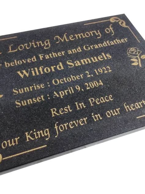 Headstone For Cemetery Engraved Large Memorial Grave Marker