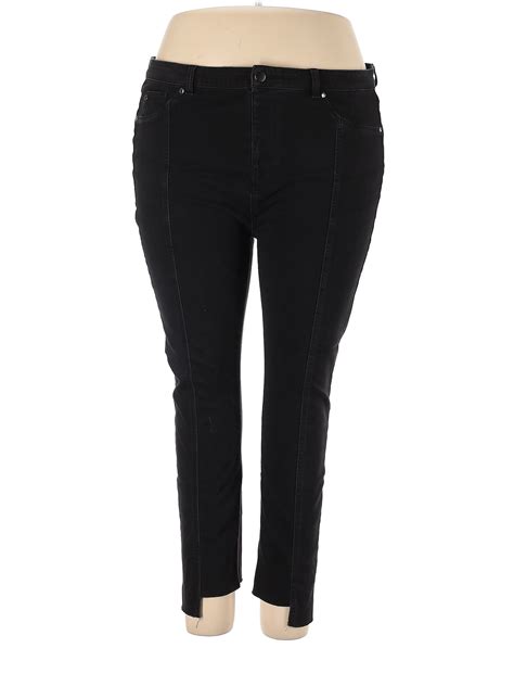 Kate & Mallory designs Solid Black Jeans Size 2X (Plus) - 50% off | ThredUp