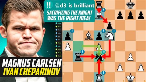 2 Brilliant Moves By Magnus Carlsen Is A Genius Carlsen Vs Ivan