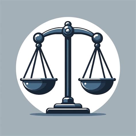 Premium Vector Cartoon Of A Scale Symbolizing Legal Justice