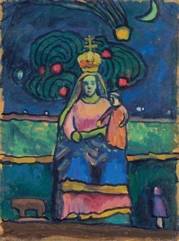 A Painting Of A Woman With A Crown On Her Head