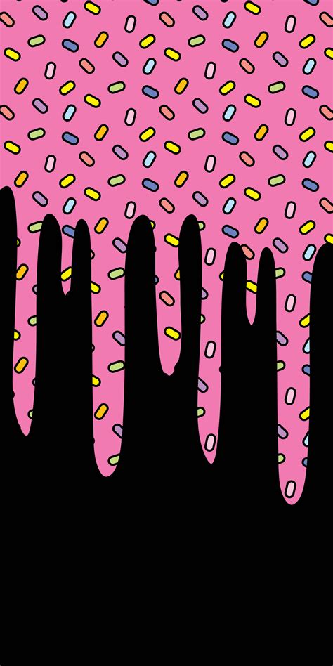 Download Drippy Donut Sprinkles Wallpaper | Wallpapers.com