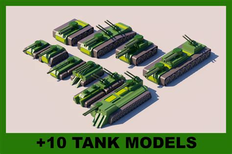 10 Tanks Asset Pack 3d Land Unity Asset Store