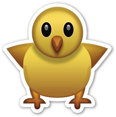 Download Hd Front Facing Baby Chick Front Facing Baby Chick Emoji T