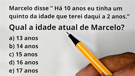 Matem Tica Para Concurso Quest O De Idades Enem Descomplicado