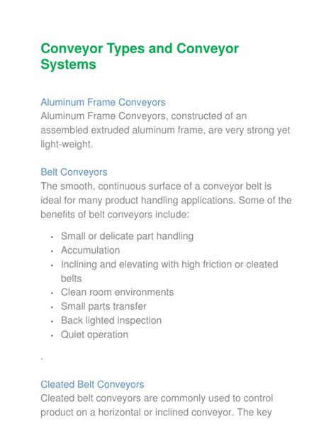 (PDF) Conveyor Types and Conveyor System - DOKUMEN.TIPS