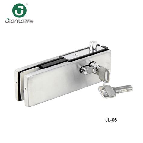 Tempered Glass Hardware Sliding Door Bottom Lock Patch Fitting Glass Clamp And Door Lock