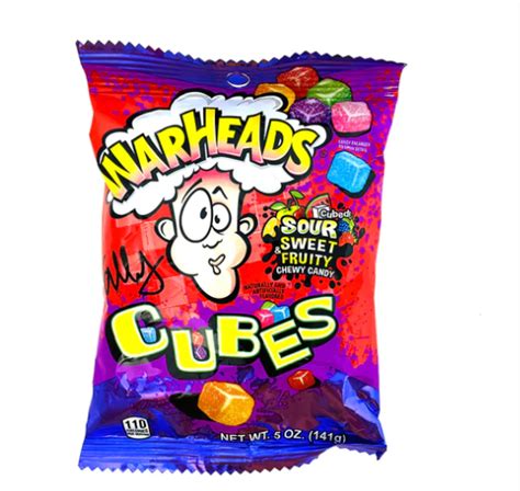 141g Warheads Sour Sweet Fruity Cubes Chewy Candy Mart31