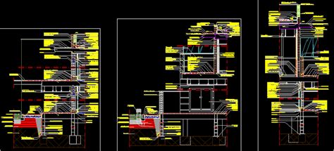 Cortes Por Fachada En Dwg Kb Librer A Cad