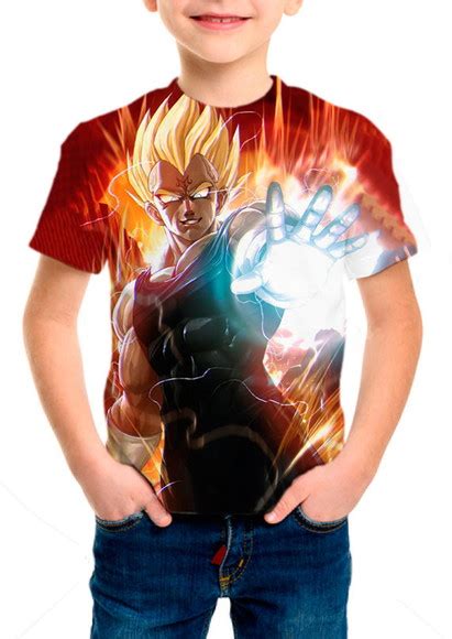 Camiseta Infantil T Majin Vegeta Mod 02 Elo7