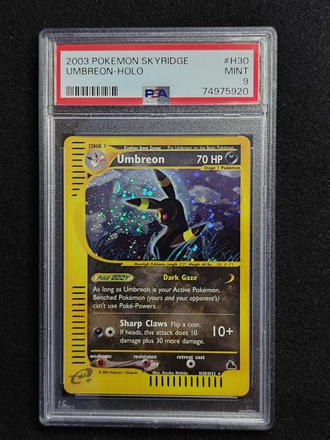 Skyridge Umbreon PSA 9 Holo Rare Pokemon Card Hobbies Toys Toys