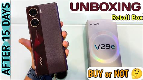 Vivo V29e Unboxing Retail Box Vivo V29e Review Camera Design