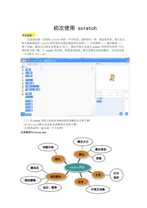 少儿趣味编程scratch基础技能《初识scratch 让小猫动起来》（教学案源文件） 21世纪教育网