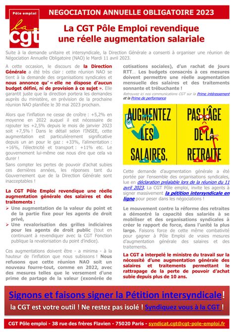 Nao Cgt P Le Emploi Centre Val De Loire