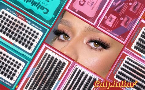 Calphdiar Fluffy Lash Clusters Thick Volume Eyelash Clusters Wispy Lashes Clusters