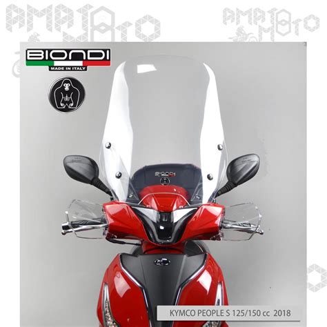 PARABREZZA ALTO TRASPARENTE BIONDI 8061278 PER KYMCO PEOPLE S 125 150