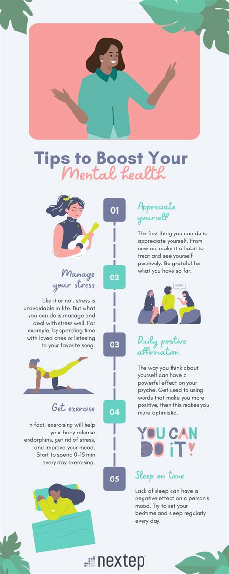 Tips To Boost Your Mental Health Infographic Nextep