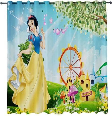 Cartoon Rideau Occultant Motif Princesses Raiponce Tissu Imperm Able