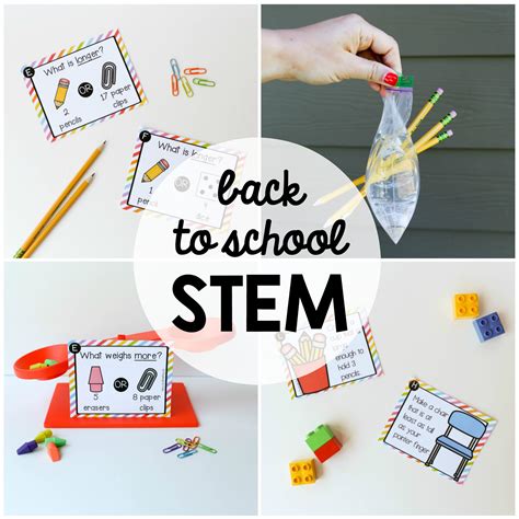 Back to School STEM Challenges - Playdough To Plato