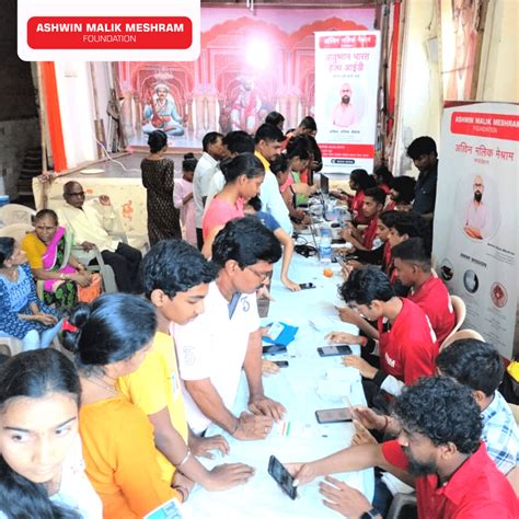 Beneficiaries Registered In The Eye Checkup Camp Along With Abha