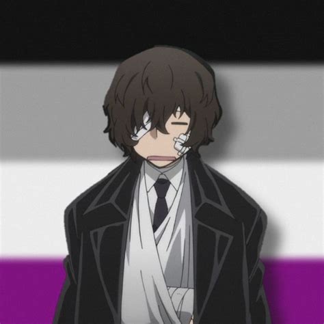 Dazai Ace Pfp Asexual Pride Art