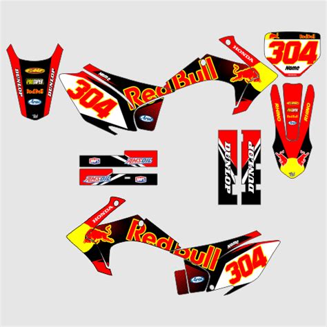 Kit Adesivo CRF230 RedBull Series