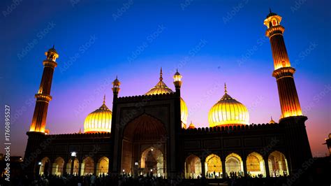 Jama Masjid In Delhi India One Of The Largest And Most Famous Mosques