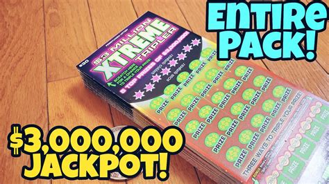 Full Book Pa Lottery Million Xtreme Tripler Scratch Off Tickets