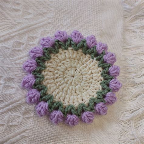 Ravelry Tulip Coaster Pattern By Thao Homemade Crochet