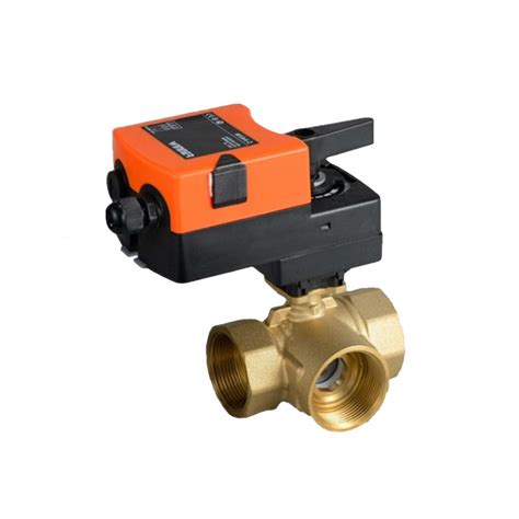 Winvall Dn Bsp Way Motorized Brass Ball Valve With Manual