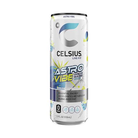 CELSIUS Sparkling Astro Vibe Functional Essential Energy Drink 12 Fl