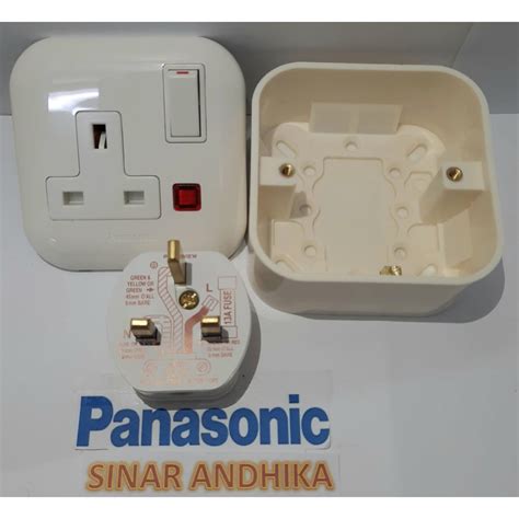 Jual Stop Kontak Ac Panasonic Set Putih Wbj W K Shopee Indonesia