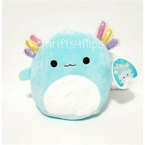 Squishmallow Irina The Axolotl Blue 8 Inch Kellytoy Marshmallow Soft