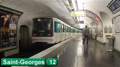 Métro De Paris Saint Georges Ligne 12 Ratp Mf67 Youtube