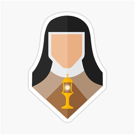 St Clare Of Assisi Sticker For Sale By All Saints Shop Redbubble